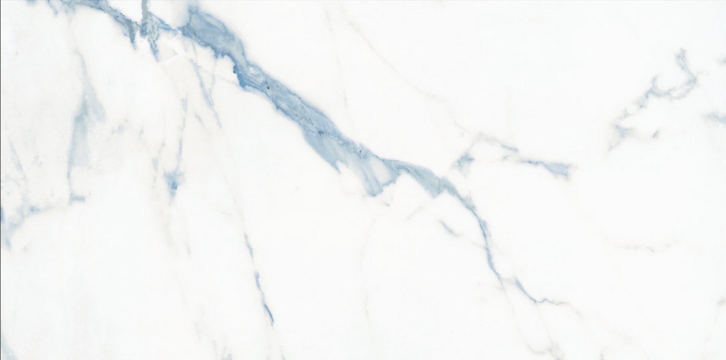 12"x24" Gazzini 3D Marbles Positano Blue Porcelain Tile | The Tile Alcove