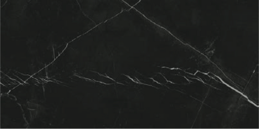 Gazzini Marquina Black 12"x24" Polished Porcelain Tile | The Tile Alcove