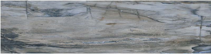 Mariner - 4"x12" Petrified Wood BLUE Porcelain Tile (Polished Finish - Rectified Edges)