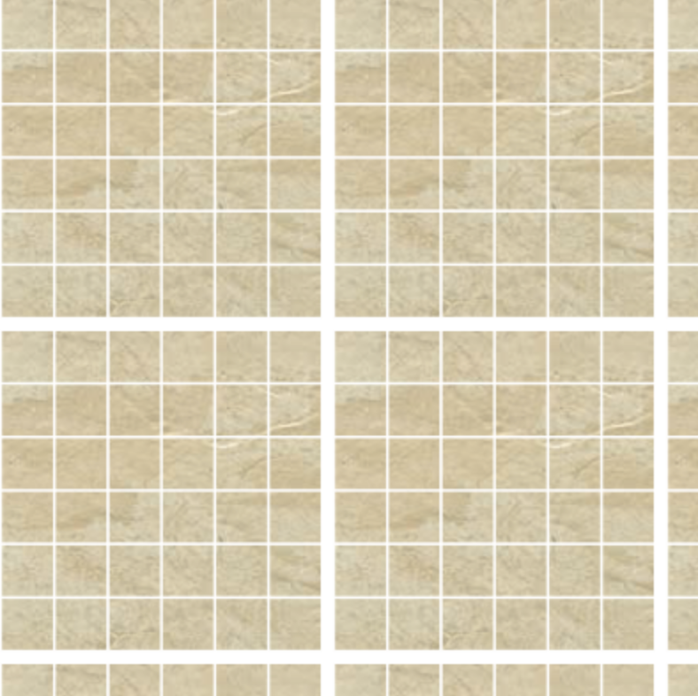 Gazzini - 2"x2" Move Beige Porcelain Mosaic Tile (12"x12" Sheet)