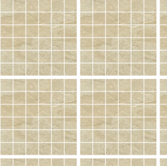 Gazzini - 2"x2" Move Beige Porcelain Mosaic Tile (12"x12" Sheet)