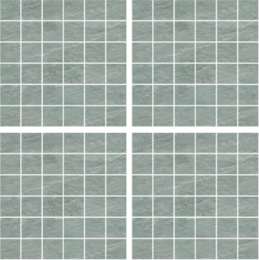 Gazzini - 2"x2" Move Grey Porcelain Mosaic Tile (12"x12" Sheet)