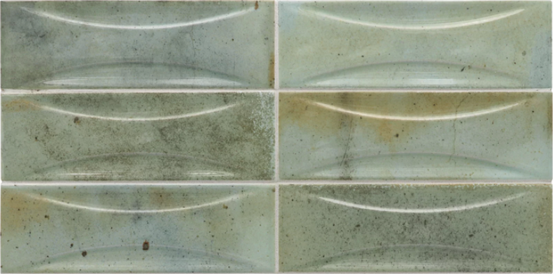 Equipe 2-1/2"x8" Hanoi CELADON ARCO Ceramic Wall Tile | The Tile Alcove