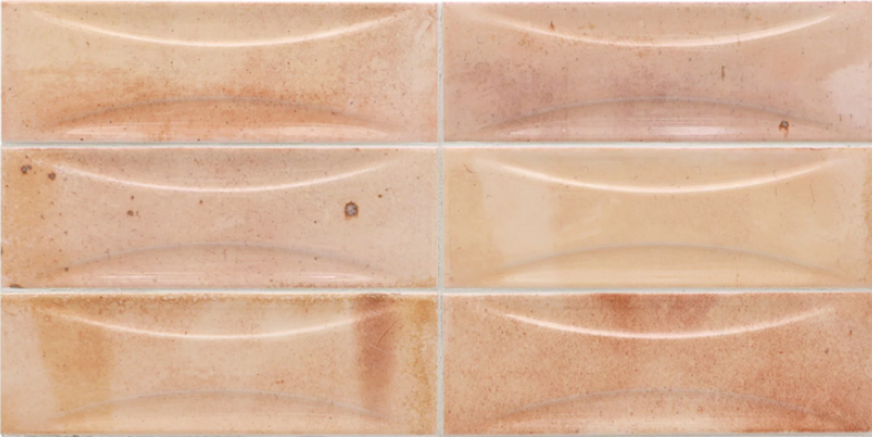 Equipe 2-1/2"x8" Hanoi PINK ARCO Ceramic Wall Tile | The Tile Alcove