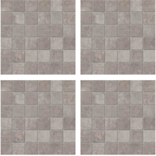 Unicom Starker - 2"x2" Heritage Cement Porcelain Mosaic Tile (12"x12" Sheet)