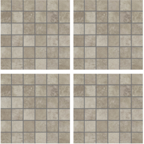 Unicom Starker - 2"x2" Heritage Sand Porcelain Mosaic Tile (12"x12" Sheet)