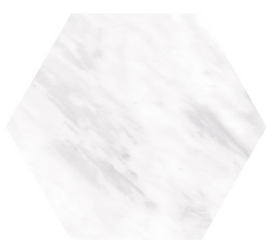 Equipe - 7"x8" Bardiglio LIGHT Hexagon Porcelain Tile