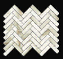 Gazzini - CALACATTA ORO Polished Porcelain Herringbone Mosaic Tile (11"x13" Sheet)