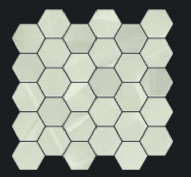 Gazzini - 2" PREMIUM ONIX Hexagon Porcelain Mosaic Tile (Matte Finish - 0.86 S/F Per Sheet)