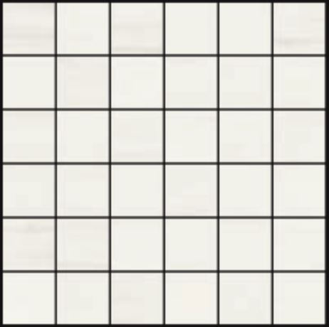 Gazzini - 2"x2" White Dolomite Natural Matte Porcelain Mosaic Tile (12"x12" Sheet)