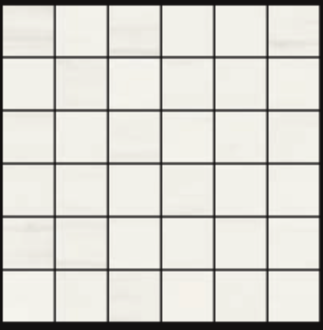 Gazzini - 2"x2" White Dolomite Polished Porcelain Mosaic Tile (12"x12" Sheet)