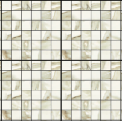 Gazzini - 2"x2" CALACATTA ORO Porcelain Mosaic Tile (Matte Finish - 12"x12" Sheet)