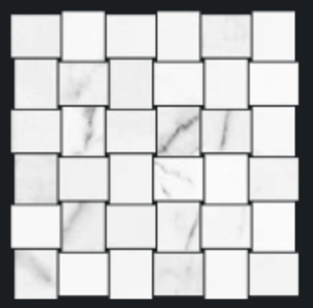 2"x2" Gazzini Venato Select Intarsio Polished Porcelain Mosaic Tile