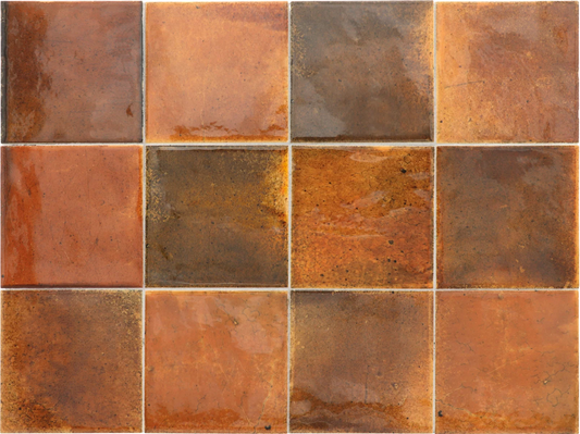 Equipe Hanoi Burnt Red 4x4 Ceramic Tile | The Tile Alcove