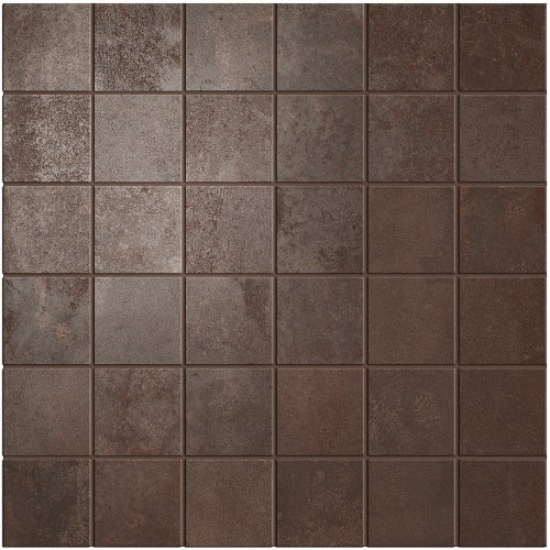 2"x2" Mosaic Unicom Starker Oxid Series | Oxid Lava Porcelain Tile | The Tile Alcove