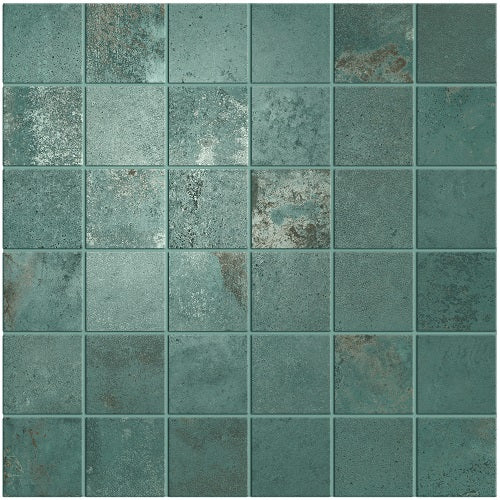 Copy of 2"x2" Mosaic Unicom Starker Oxid Series | Oxid Emerald Porcelain Tile | The Tile Alcove